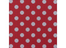 Jersey - Strickmuster Dots rot